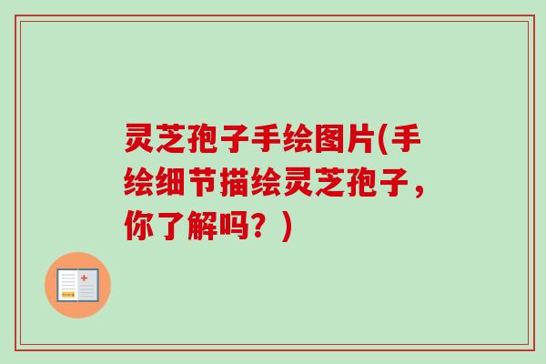 灵芝孢子手绘图片(手绘细节描绘灵芝孢子,你了解吗?)-第1张图片-卓越灵芝孢子粉 灵芝孢子手绘图片(手绘细节描绘灵芝孢子,你了解吗?)-第1张图片-卓越灵芝孢子粉
