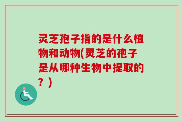 灵芝孢子指的是什么植物和动物(灵芝的孢子是从哪种生物中提取的?)-第1张图片-卓越灵芝孢子粉 灵芝孢子指的是什么植物和动物(灵芝的孢子是从哪种生物中提取的?)-第1张图片-卓越灵芝孢子粉
