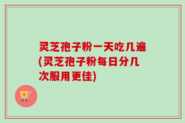 灵芝孢子粉一天吃几遍(灵芝孢子粉每日分几次服用更佳)-第1张图片-卓越灵芝孢子粉