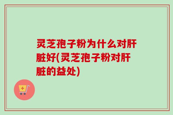 灵芝孢子粉为什么对肝脏好(灵芝孢子粉对肝脏的益处)-第1张图片-卓越灵芝孢子粉