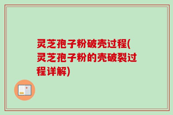 灵芝孢子粉破壳过程(灵芝孢子粉的壳破裂过程详解)-第1张图片-卓越灵芝孢子粉 灵芝孢子粉破壳过程(灵芝孢子粉的壳破裂过程详解)-第1张图片-卓越灵芝孢子粉