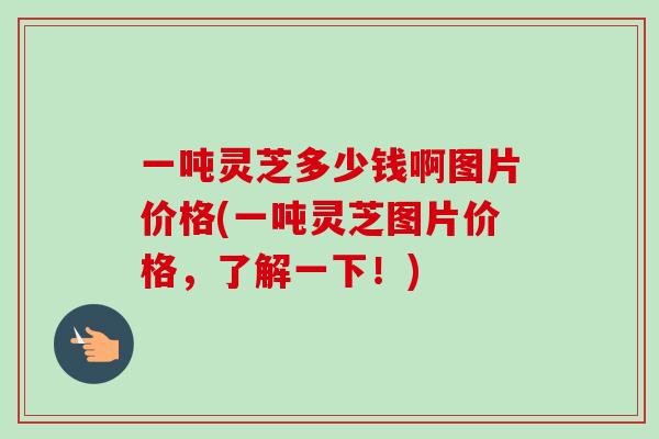 一吨灵芝多少钱啊图片价格(一吨灵芝图片价格,了解一下!)-第1张图片-卓越灵芝孢子粉 一吨灵芝多少钱啊图片价格(一吨灵芝图片价格,了解一下!)-第1张图片-卓越灵芝孢子粉