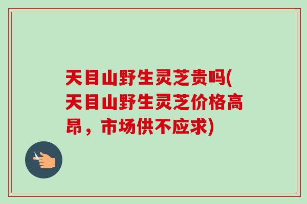 天目山野生灵芝贵吗(天目山野生灵芝价格高昂,市场供不应求)-第1张图片-卓越灵芝孢子粉 天目山野生灵芝贵吗(天目山野生灵芝价格高昂,市场供不应求)-第1张图片-卓越灵芝孢子粉