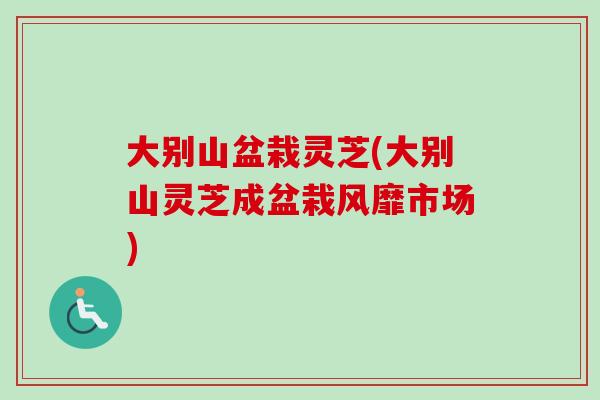 大别山盆栽灵芝(大别山灵芝成盆栽风靡市场)-第1张图片-卓越灵芝孢子粉 大别山盆栽灵芝(大别山灵芝成盆栽风靡市场)-第1张图片-卓越灵芝孢子粉
