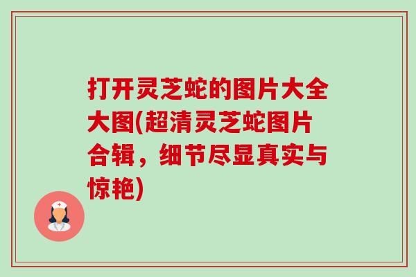 打开灵芝蛇的图片大全大图(超清灵芝蛇图片合辑,细节尽显真实与惊艳)-第1张图片-卓越灵芝孢子粉 打开灵芝蛇的图片大全大图(超清灵芝蛇图片合辑,细节尽显真实与惊艳)-第1张图片-卓越灵芝孢子粉