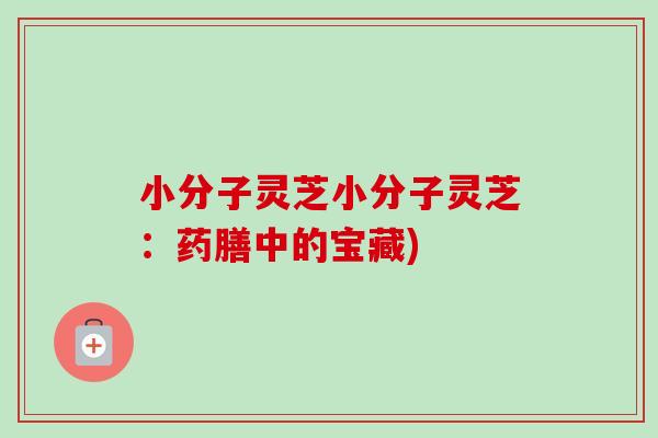 小分子灵芝小分子灵芝:药膳中的宝藏)-第1张图片-卓越灵芝孢子粉 小分子灵芝小分子灵芝:药膳中的宝藏)-第1张图片-卓越灵芝孢子粉