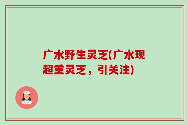 广水野生灵芝(广水现超重灵芝,引关注)-第1张图片-卓越灵芝孢子粉 广水野生灵芝(广水现超重灵芝,引关注)-第1张图片-卓越灵芝孢子粉