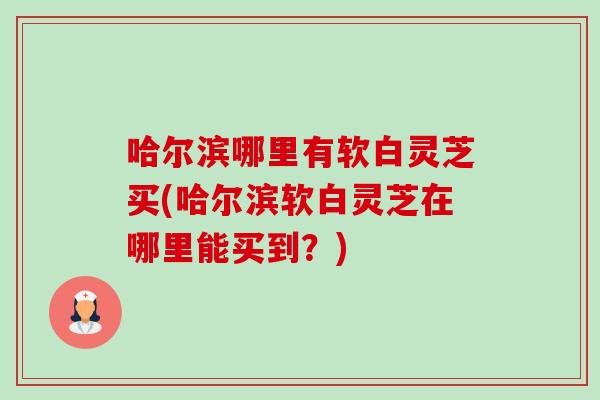 哈尔滨哪里有软白灵芝买(哈尔滨软白灵芝在哪里能买到?)-第1张图片-卓越灵芝孢子粉 哈尔滨哪里有软白灵芝买(哈尔滨软白灵芝在哪里能买到?)-第1张图片-卓越灵芝孢子粉