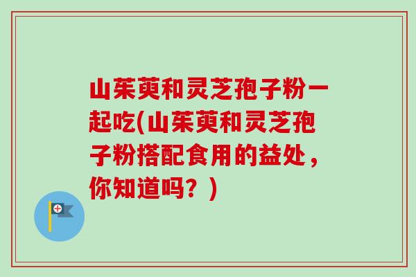 山茱萸和灵芝孢子粉一起吃(山茱萸和灵芝孢子粉搭配食用的益处,你知道吗?)-第1张图片-卓越灵芝孢子粉 山茱萸和灵芝孢子粉一起吃(山茱萸和灵芝孢子粉搭配食用的益处,你知道吗?)-第1张图片-卓越灵芝孢子粉