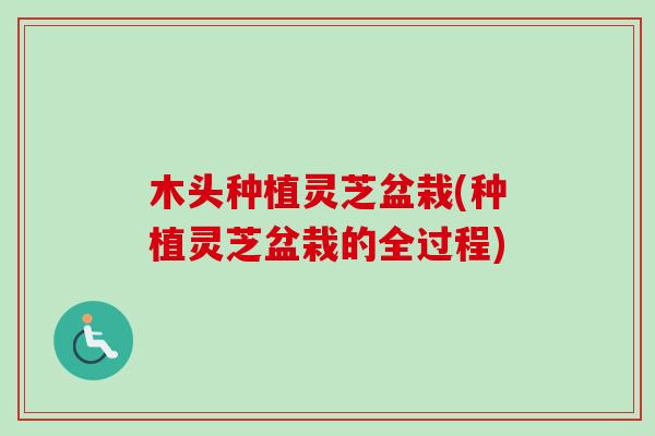 木头种植灵芝盆栽(种植灵芝盆栽的全过程)-第1张图片-卓越灵芝孢子粉 木头种植灵芝盆栽(种植灵芝盆栽的全过程)-第1张图片-卓越灵芝孢子粉