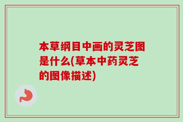 本草纲目中画的灵芝图是什么(草本中药灵芝的图像描述)-第1张图片-卓越灵芝孢子粉 本草纲目中画的灵芝图是什么(草本中药灵芝的图像描述)-第1张图片-卓越灵芝孢子粉