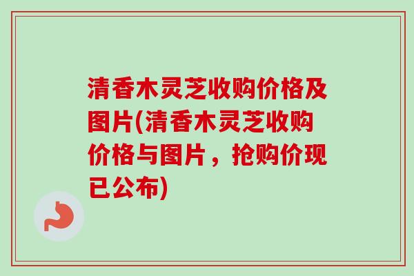 清香木灵芝收购价格及图片(清香木灵芝收购价格与图片,抢购价现已公布)-第1张图片-卓越灵芝孢子粉 清香木灵芝收购价格及图片(清香木灵芝收购价格与图片,抢购价现已公布)-第1张图片-卓越灵芝孢子粉