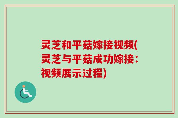 灵芝和平菇嫁接视频(灵芝与平菇成功嫁接：视频展示过程)-第1张图片-卓越灵芝孢子粉