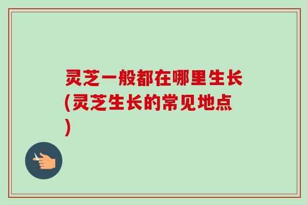 灵芝一般都在哪里生长(灵芝生长的常见地点)-第1张图片-卓越灵芝孢子粉