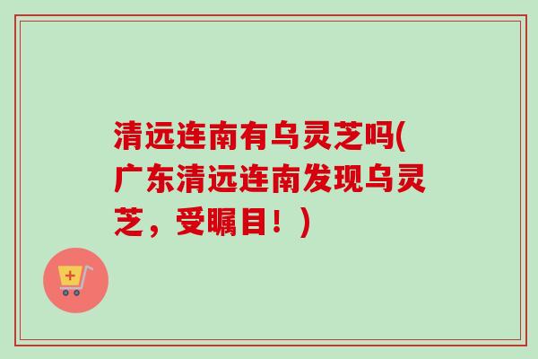 清远连南有乌灵芝吗(广东清远连南发现乌灵芝,受瞩目!)-第1张图片-卓越灵芝孢子粉 清远连南有乌灵芝吗(广东清远连南发现乌灵芝,受瞩目!)-第1张图片-卓越灵芝孢子粉