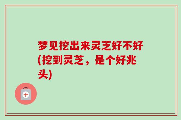 梦见挖出来灵芝好不好(挖到灵芝,是个好兆头)-第1张图片-卓越灵芝孢子粉 梦见挖出来灵芝好不好(挖到灵芝,是个好兆头)-第1张图片-卓越灵芝孢子粉