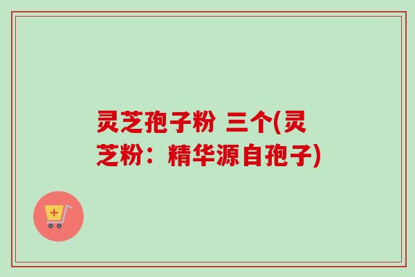 灵芝孢子粉 三个(灵芝粉：精华源自孢子)-第1张图片-卓越灵芝孢子粉