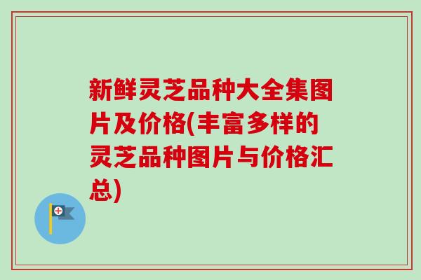 新鲜灵芝品种大全集图片及价格(丰富多样的灵芝品种图片与价格汇总)-第1张图片-卓越灵芝孢子粉 新鲜灵芝品种大全集图片及价格(丰富多样的灵芝品种图片与价格汇总)-第1张图片-卓越灵芝孢子粉