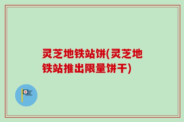 灵芝地铁站饼(灵芝地铁站推出限量饼干)-第1张图片-卓越灵芝孢子粉