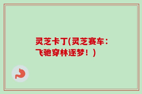 灵芝卡丁(灵芝赛车:飞驰穿林逐梦!)-第1张图片-卓越灵芝孢子粉 灵芝卡丁(灵芝赛车:飞驰穿林逐梦!)-第1张图片-卓越灵芝孢子粉