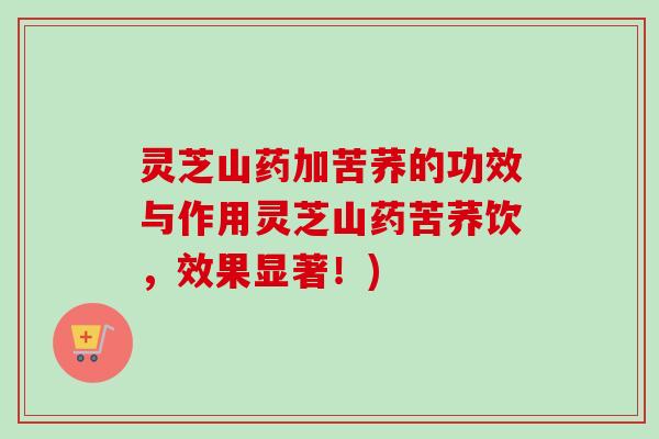灵芝山药加苦荞的功效与作用灵芝山药苦荞饮,效果显著!)-第1张图片-卓越灵芝孢子粉 灵芝山药加苦荞的功效与作用灵芝山药苦荞饮,效果显著!)-第1张图片-卓越灵芝孢子粉