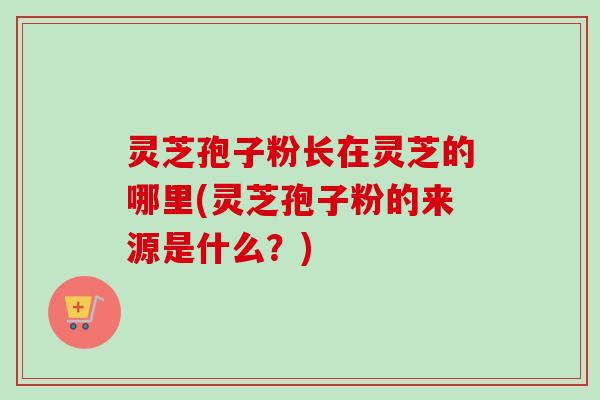 灵芝孢子粉长在灵芝的哪里(灵芝孢子粉的来源是什么?)-第1张图片-卓越灵芝孢子粉 灵芝孢子粉长在灵芝的哪里(灵芝孢子粉的来源是什么?)-第1张图片-卓越灵芝孢子粉