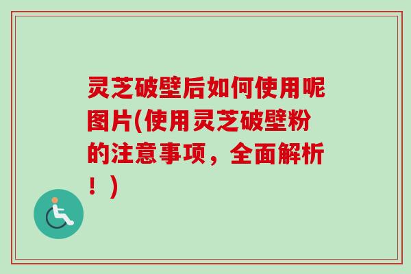 灵芝破壁后如何使用呢图片(使用灵芝破壁粉的注意事项,全面解析!)-第1张图片-卓越灵芝孢子粉 灵芝破壁后如何使用呢图片(使用灵芝破壁粉的注意事项,全面解析!)-第1张图片-卓越灵芝孢子粉