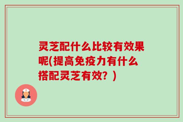 灵芝配什么比较有效果呢(提高免疫力有什么搭配灵芝有效?)-第1张图片-卓越灵芝孢子粉 灵芝配什么比较有效果呢(提高免疫力有什么搭配灵芝有效?)-第1张图片-卓越灵芝孢子粉