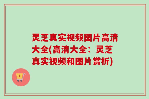 灵芝真实视频图片高清大全(高清大全:灵芝真实视频和图片赏析)-第1张图片-卓越灵芝孢子粉 灵芝真实视频图片高清大全(高清大全:灵芝真实视频和图片赏析)-第1张图片-卓越灵芝孢子粉