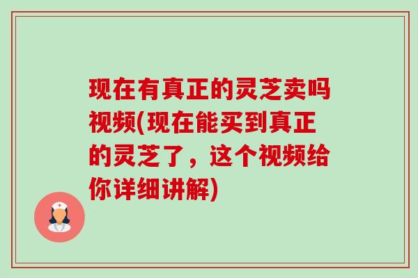 现在有真正的灵芝卖吗视频(现在能买到真正的灵芝了,这个视频给你详细讲解)-第1张图片-卓越灵芝孢子粉 现在有真正的灵芝卖吗视频(现在能买到真正的灵芝了,这个视频给你详细讲解)-第1张图片-卓越灵芝孢子粉