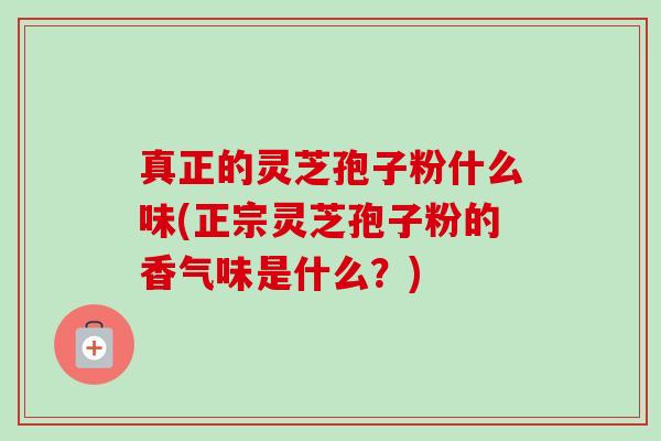 真正的灵芝孢子粉什么味(正宗灵芝孢子粉的香气味是什么?)-第1张图片-卓越灵芝孢子粉 真正的灵芝孢子粉什么味(正宗灵芝孢子粉的香气味是什么?)-第1张图片-卓越灵芝孢子粉