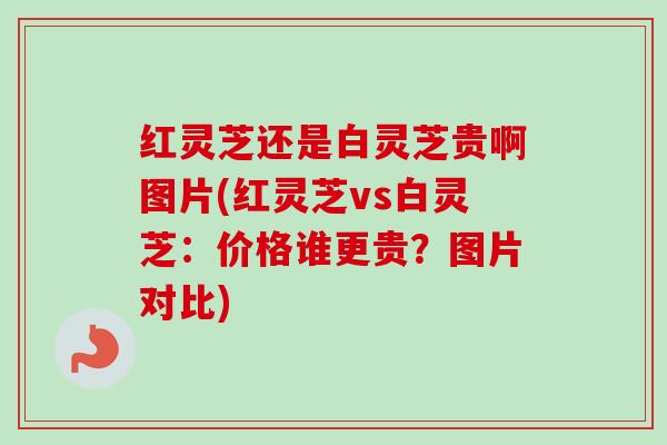 红灵芝还是白灵芝贵啊图片(红灵芝vs白灵芝:价格谁更贵?图片对比)-第1张图片-卓越灵芝孢子粉 红灵芝还是白灵芝贵啊图片(红灵芝vs白灵芝:价格谁更贵?图片对比)-第1张图片-卓越灵芝孢子粉