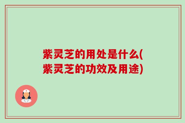 紫灵芝的用处是什么(紫灵芝的功效及用途)-第1张图片-卓越灵芝孢子粉 紫灵芝的用处是什么(紫灵芝的功效及用途)-第1张图片-卓越灵芝孢子粉