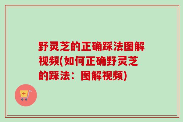 野灵芝的正确踩法图解视频(如何正确野灵芝的踩法:图解视频)-第1张图片-卓越灵芝孢子粉 野灵芝的正确踩法图解视频(如何正确野灵芝的踩法:图解视频)-第1张图片-卓越灵芝孢子粉