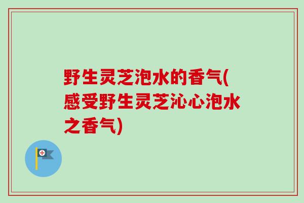 野生灵芝泡水的香气(感受野生灵芝沁心泡水之香气)-第1张图片-卓越灵芝孢子粉 野生灵芝泡水的香气(感受野生灵芝沁心泡水之香气)-第1张图片-卓越灵芝孢子粉
