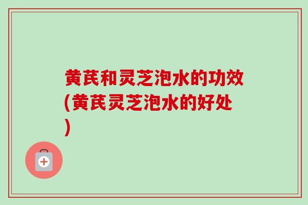 黄芪和灵芝泡水的功效(黄芪灵芝泡水的好处)-第1张图片-卓越灵芝孢子粉 黄芪和灵芝泡水的功效(黄芪灵芝泡水的好处)-第1张图片-卓越灵芝孢子粉