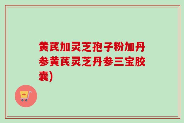 黄芪加灵芝孢子粉加丹参黄芪灵芝丹参三宝胶囊)-第1张图片-卓越灵芝孢子粉