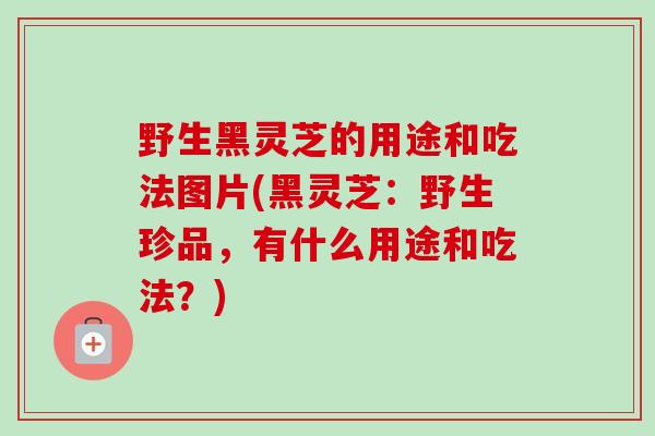 野生黑灵芝的用途和吃法图片(黑灵芝:野生珍品,有什么用途和吃法?)-第1张图片-卓越灵芝孢子粉 野生黑灵芝的用途和吃法图片(黑灵芝:野生珍品,有什么用途和吃法?)-第1张图片-卓越灵芝孢子粉