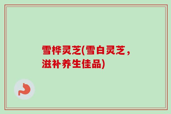 雪桦灵芝(雪白灵芝,滋补养生佳品)-第1张图片-卓越灵芝孢子粉 雪桦灵芝(雪白灵芝,滋补养生佳品)-第1张图片-卓越灵芝孢子粉