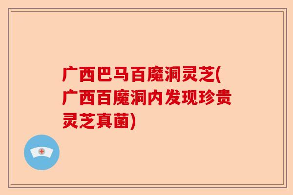 广西巴马百魔洞灵芝(广西百魔洞内发现珍贵灵芝真菌)-第1张图片-卓越灵芝孢子粉 广西巴马百魔洞灵芝(广西百魔洞内发现珍贵灵芝真菌)-第1张图片-卓越灵芝孢子粉
