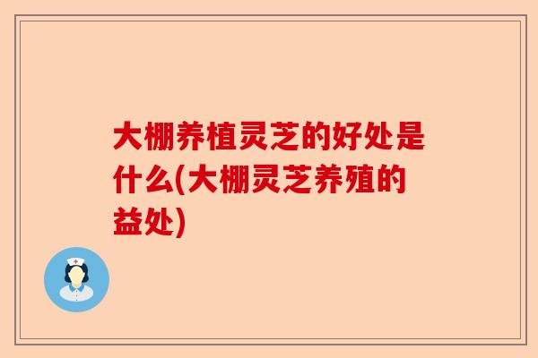 大棚养植灵芝的好处是什么(大棚灵芝养殖的益处)-第1张图片-卓越灵芝孢子粉 大棚养植灵芝的好处是什么(大棚灵芝养殖的益处)-第1张图片-卓越灵芝孢子粉