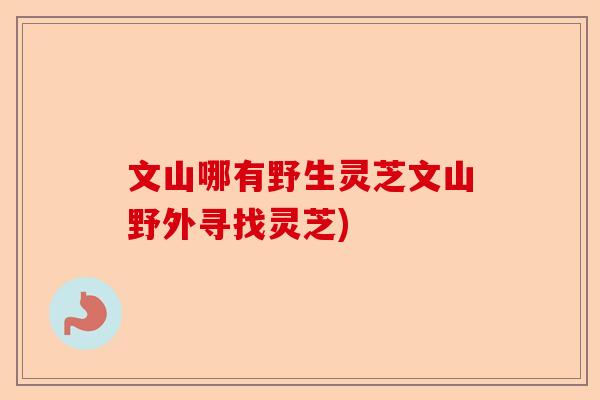 文山哪有野生灵芝文山野外寻找灵芝)-第1张图片-卓越灵芝孢子粉 文山哪有野生灵芝文山野外寻找灵芝)-第1张图片-卓越灵芝孢子粉