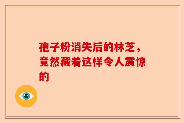 孢子粉消失后的林芝，竟然藏着这样令人震惊的-第1张图片-卓越灵芝孢子粉